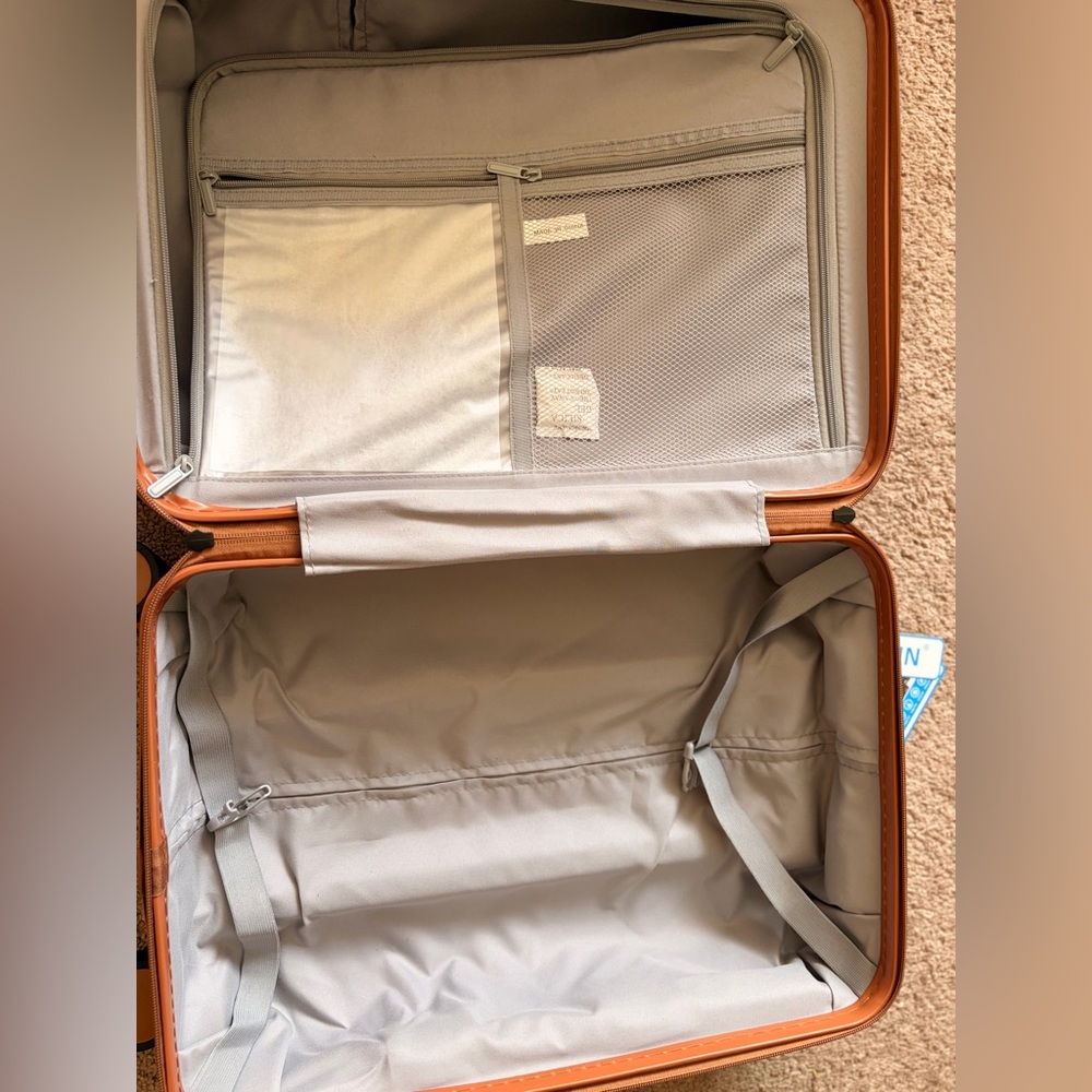 Jukein Hard Shell Carry-On Luggage in Black with Orange Trim - Picture 6 of 8